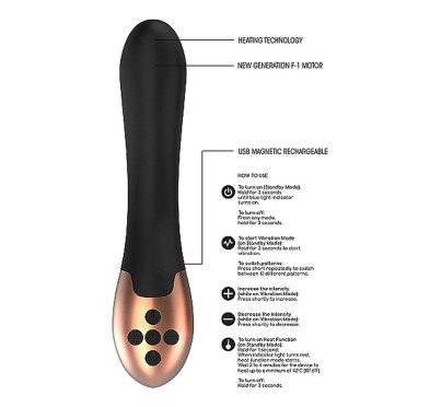 Heating Vibrator - Posh - Black